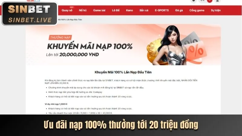 Khuyến mãi chào mừng thành viên mới 123b link 123b